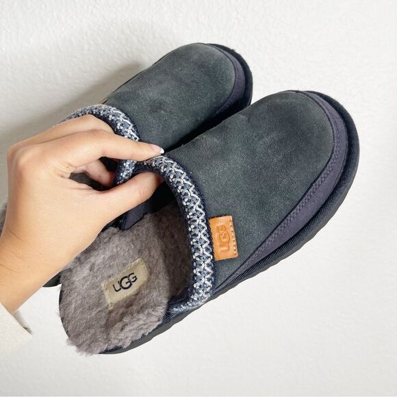 UGG Slippers Tasman Slip On Blue Gray Shoes Size 6 - Picture 1 of 5